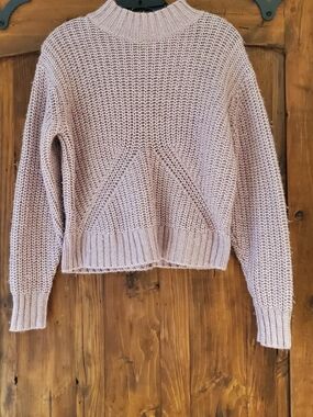 Women's Dusty Pink Chunky Knit Sweater